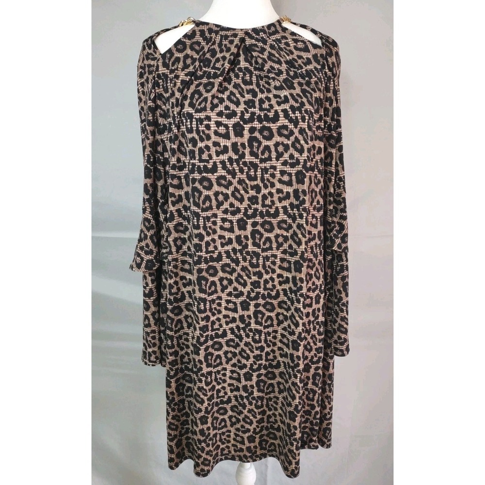 Michael Kors Animal Print  3/4 Sleeves Dress‎ Size XL